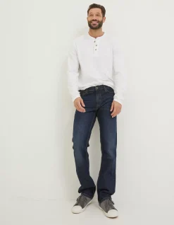 Men FatFace Jeans|Straight Dark Vintage Wash Jeans