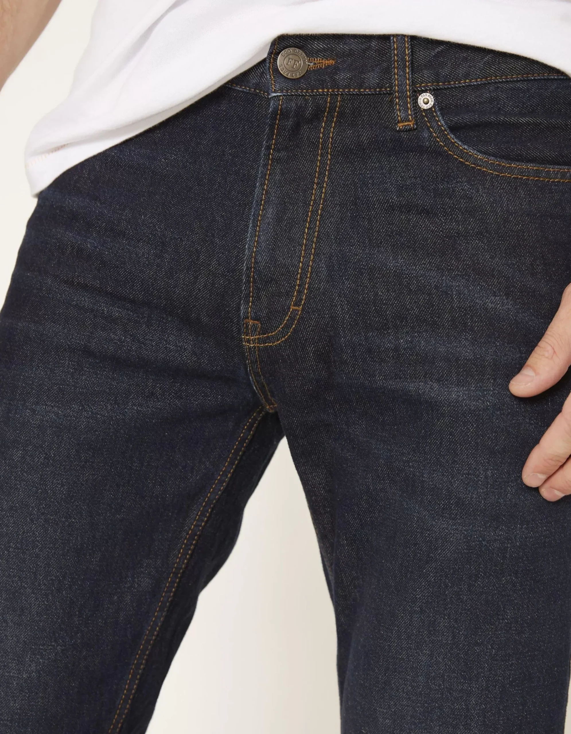 Men FatFace Jeans|Straight Dark Vintage Wash Jeans