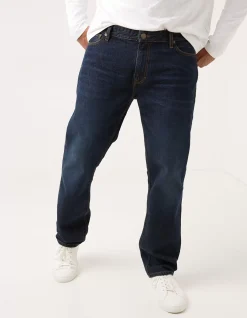 Men FatFace Jeans|Straight Dark Vintage Wash Jeans