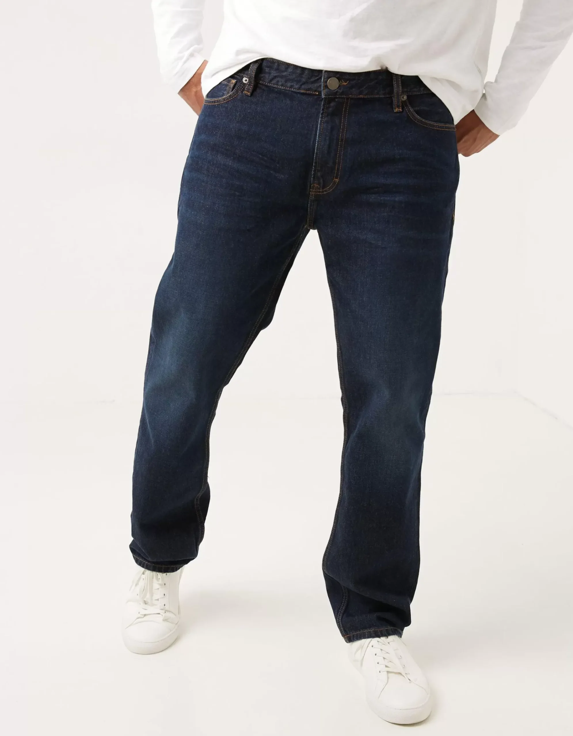 Men FatFace Jeans|Straight Dark Vintage Wash Jeans