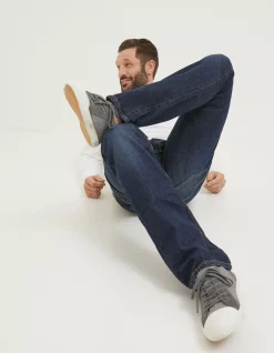 Men FatFace Jeans|Straight Dark Vintage Wash Jeans