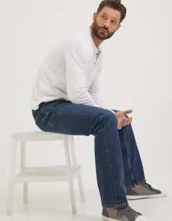 Men FatFace Jeans|Straight Mid Wash Jeans