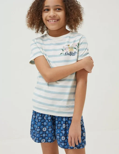 Girls FatFace View All|Stripe Bee Jersey T Shirt