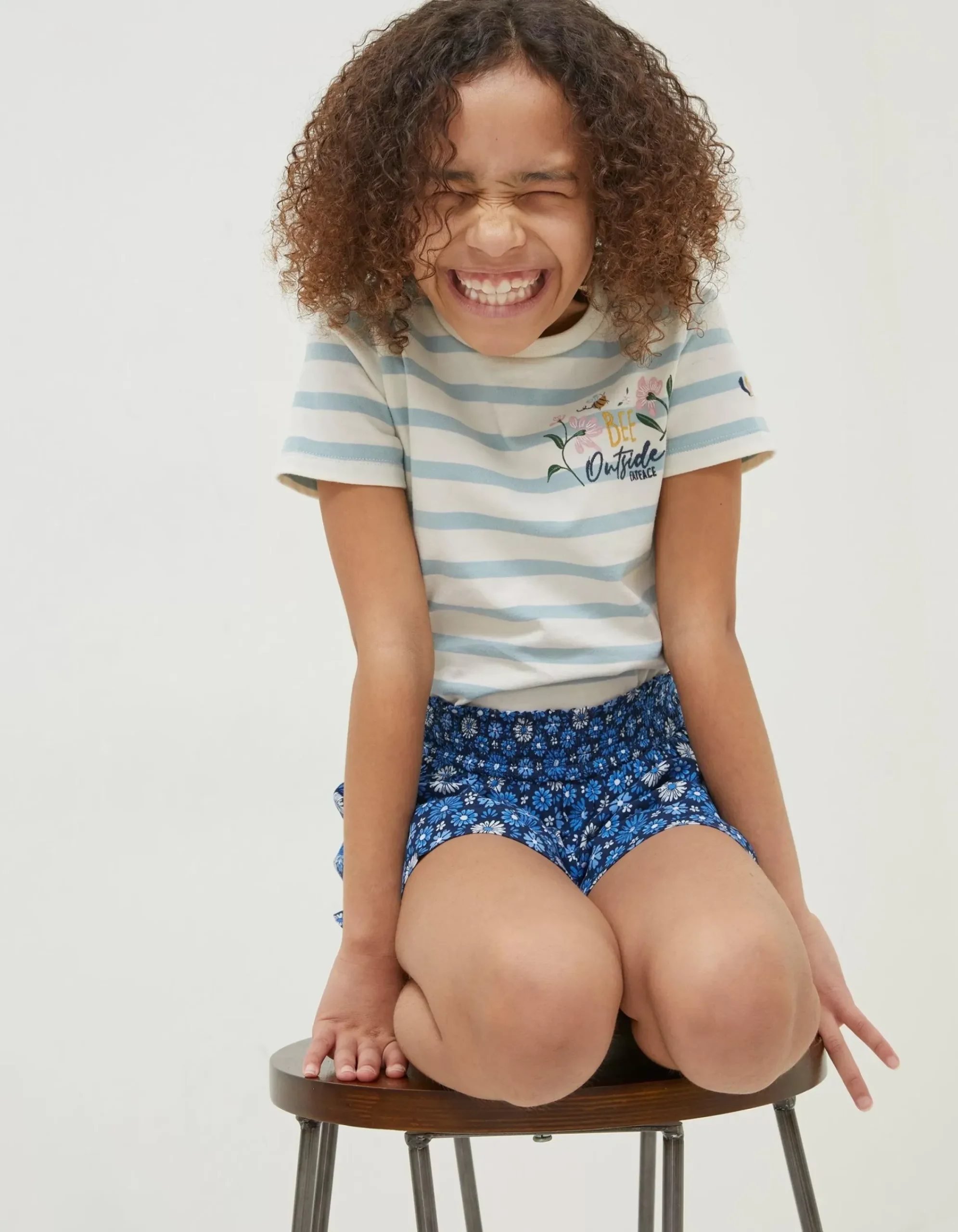 Girls FatFace View All|Stripe Bee Jersey T Shirt