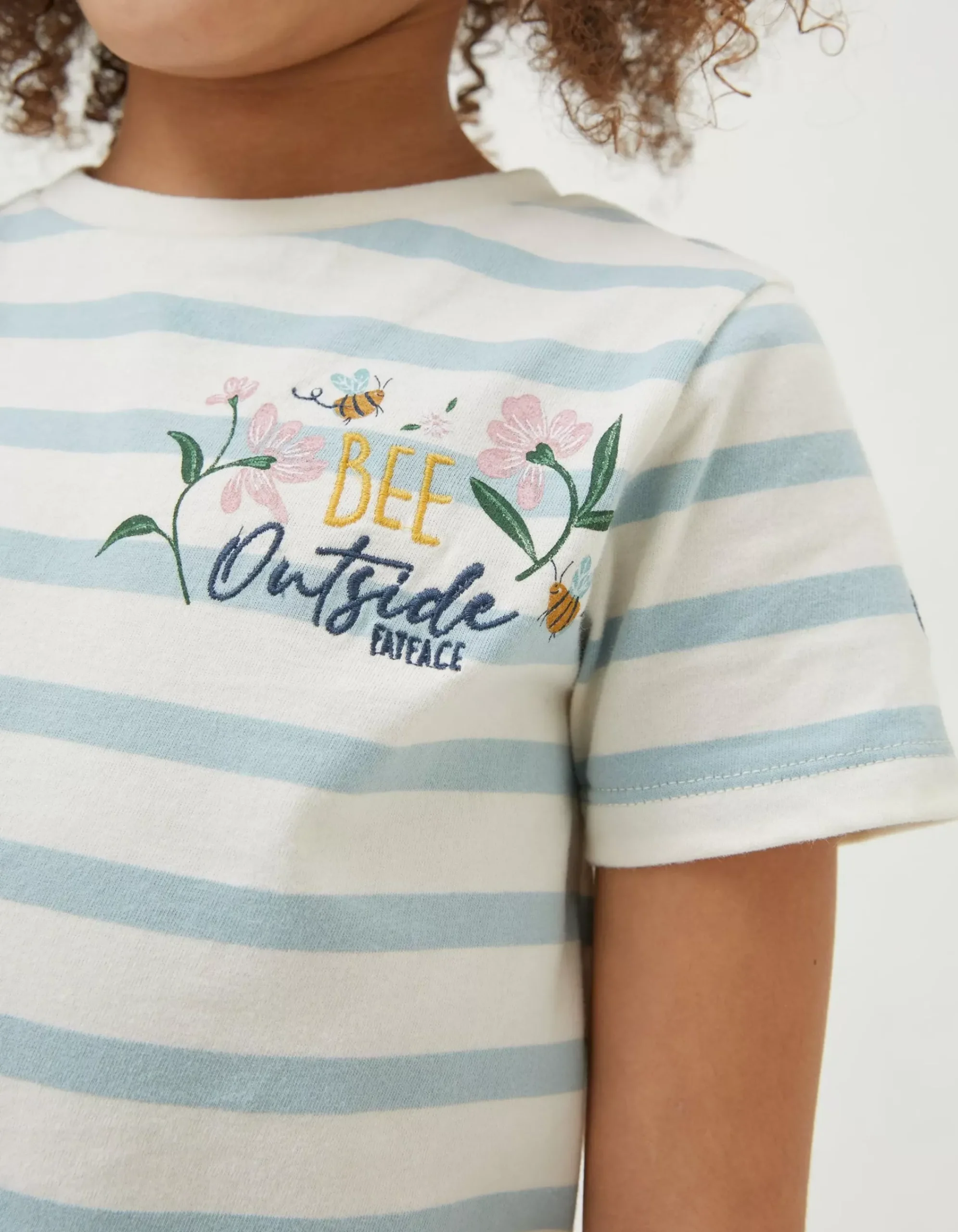 Girls FatFace View All|Stripe Bee Jersey T Shirt