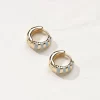 Women FatFace View All|Stripe Enamel Huggy Hoops