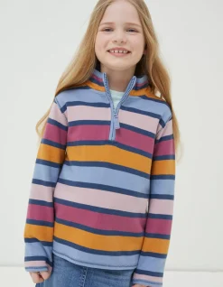 Girls FatFace View All|Stripe Half Neck Sweatshirt