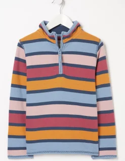 Girls FatFace View All|Stripe Half Neck Sweatshirt