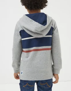 Boys FatFace View All|Stripe Henley Hoodie