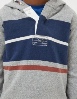 Boys FatFace View All|Stripe Henley Hoodie