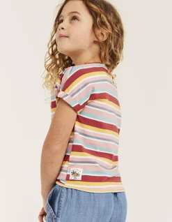Girls FatFace View All|Stripe Knot Front T-Shirt