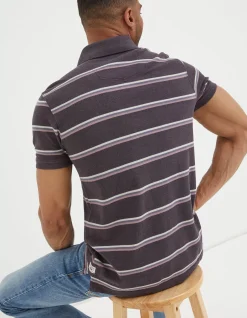 Men FatFace T-Shirts|Stripe Pique Polo