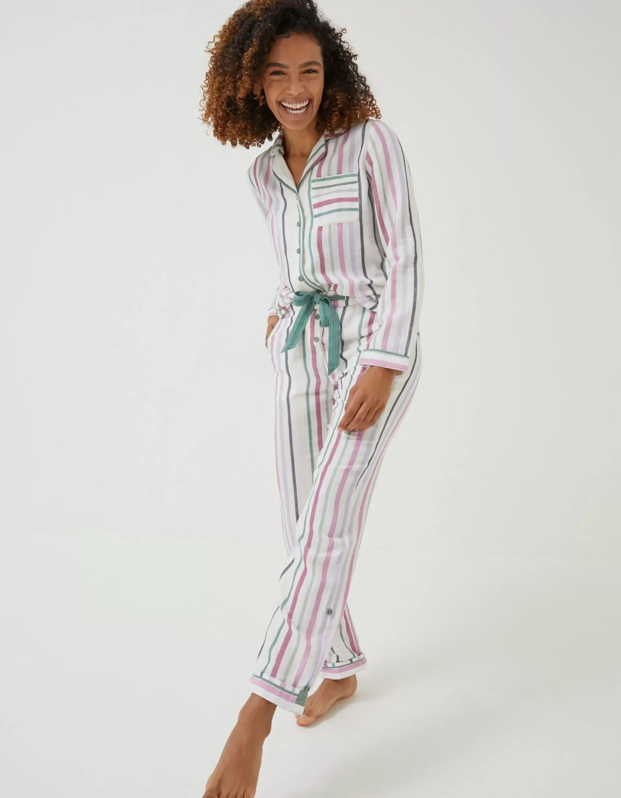 Women FatFace Nightwear & Loungewear|Stripe Pj Set