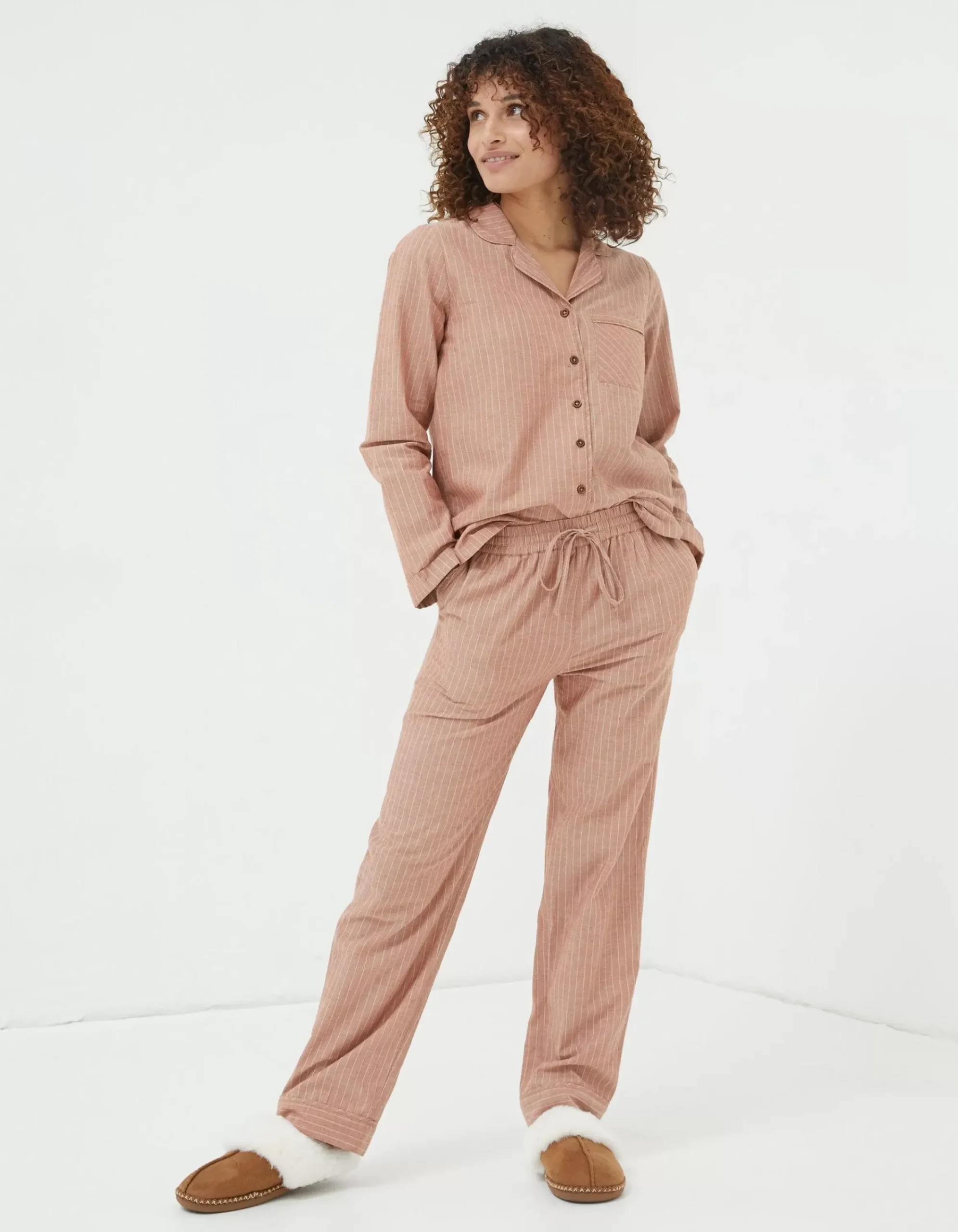 Women FatFace Nightwear & Loungewear|Stripe Pyjama Set