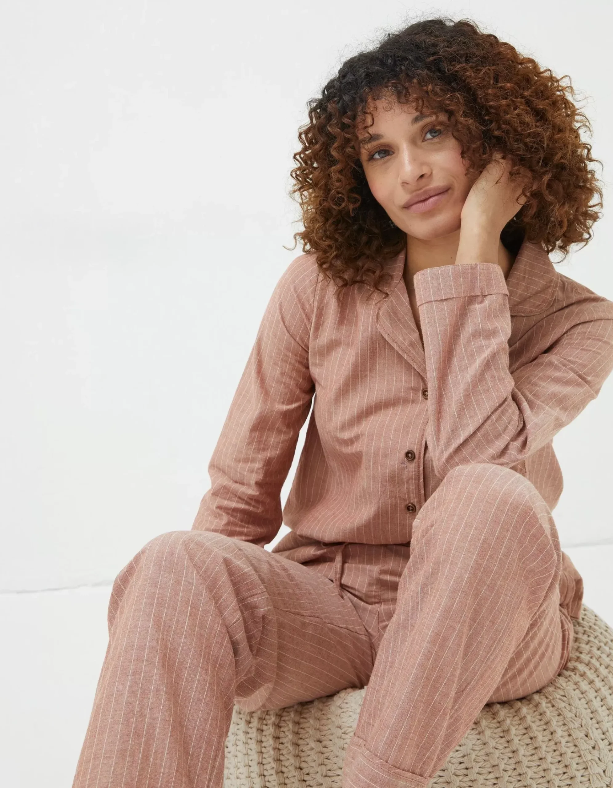 Women FatFace Nightwear & Loungewear|Stripe Pyjama Set