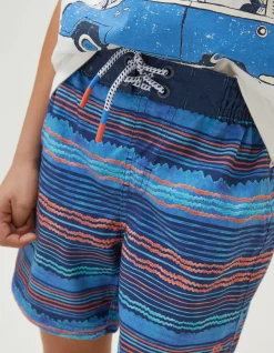 Boys FatFace View All|Stripe Swim Shorts