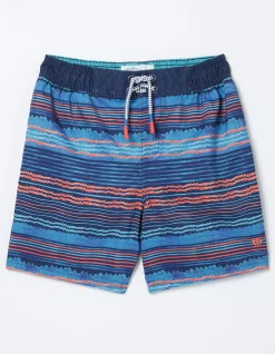 Boys FatFace View All|Stripe Swim Shorts