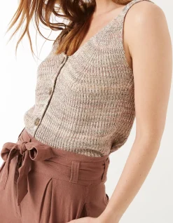 Women FatFace Tops & T-Shirts|Striped Vest