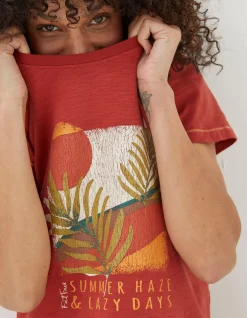 Women FatFace Tops & T-Shirts|Summer Haze T-Shirt