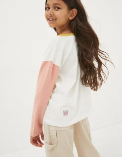 Girls FatFace View All|Sun Embroidered Long Sleeve T-Shirt