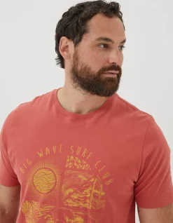 Men FatFace T-Shirts|Surf Club T-Shirt