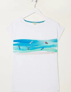Women FatFace Tops & T-Shirts|Surf Graphic T-Shirt