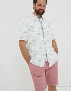 Men FatFace Shirts|Surf Print Shirt