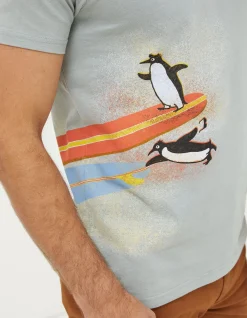 Men FatFace View All|Surfing Penguins T-Shirt