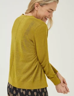 Women FatFace Knitwear|Suzannah Linen Cardigan