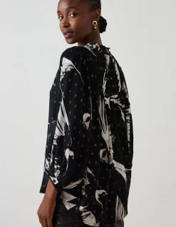 Women FatFace Shirts & Blouses|Swallow Print Evelyn Blouse