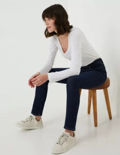 Women FatFace Jeans & Dungarees|Sway Slim Leg Comfort Stretch Jeans