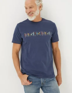 Men FatFace T-Shirts|Tackle T-Shirt