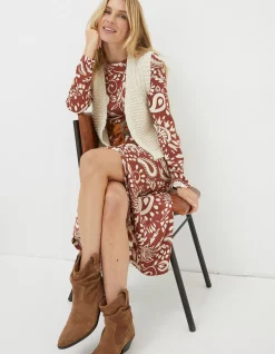 Women FatFace Knitwear|Talia Knitted Waistcoat