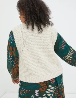 Women FatFace Knitwear|Talia Knitted Waistcoat
