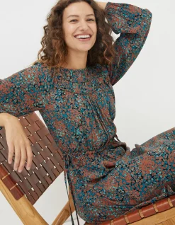 Women FatFace Dresses|Taylor Textured Spot Dress