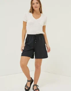 Women FatFace Shorts|Tenby Linen Short
