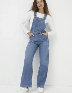 Women FatFace View All|Tetbury Wide Leg Dungarees