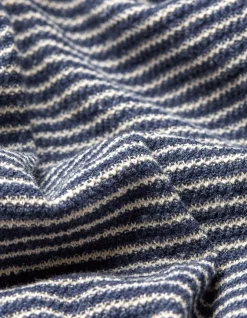 Men FatFace Knitwear|Textured Stripe Crew