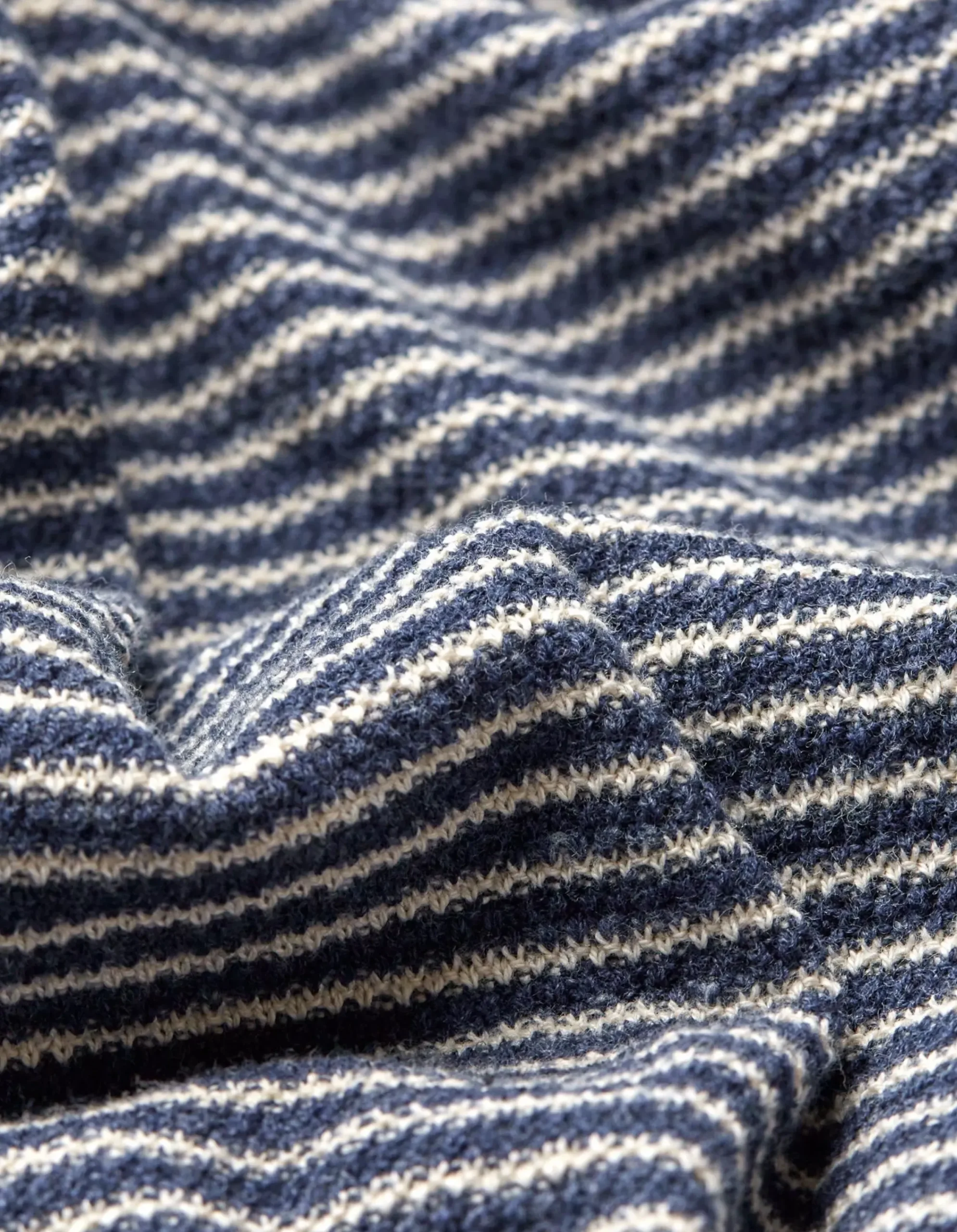 Men FatFace Knitwear|Textured Stripe Crew