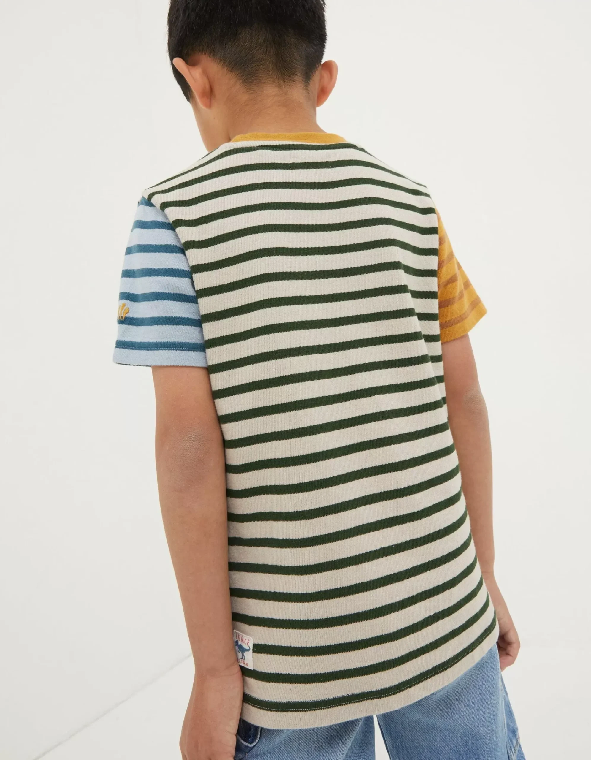 Boys FatFace View All|Textured Stripe T-Shirt