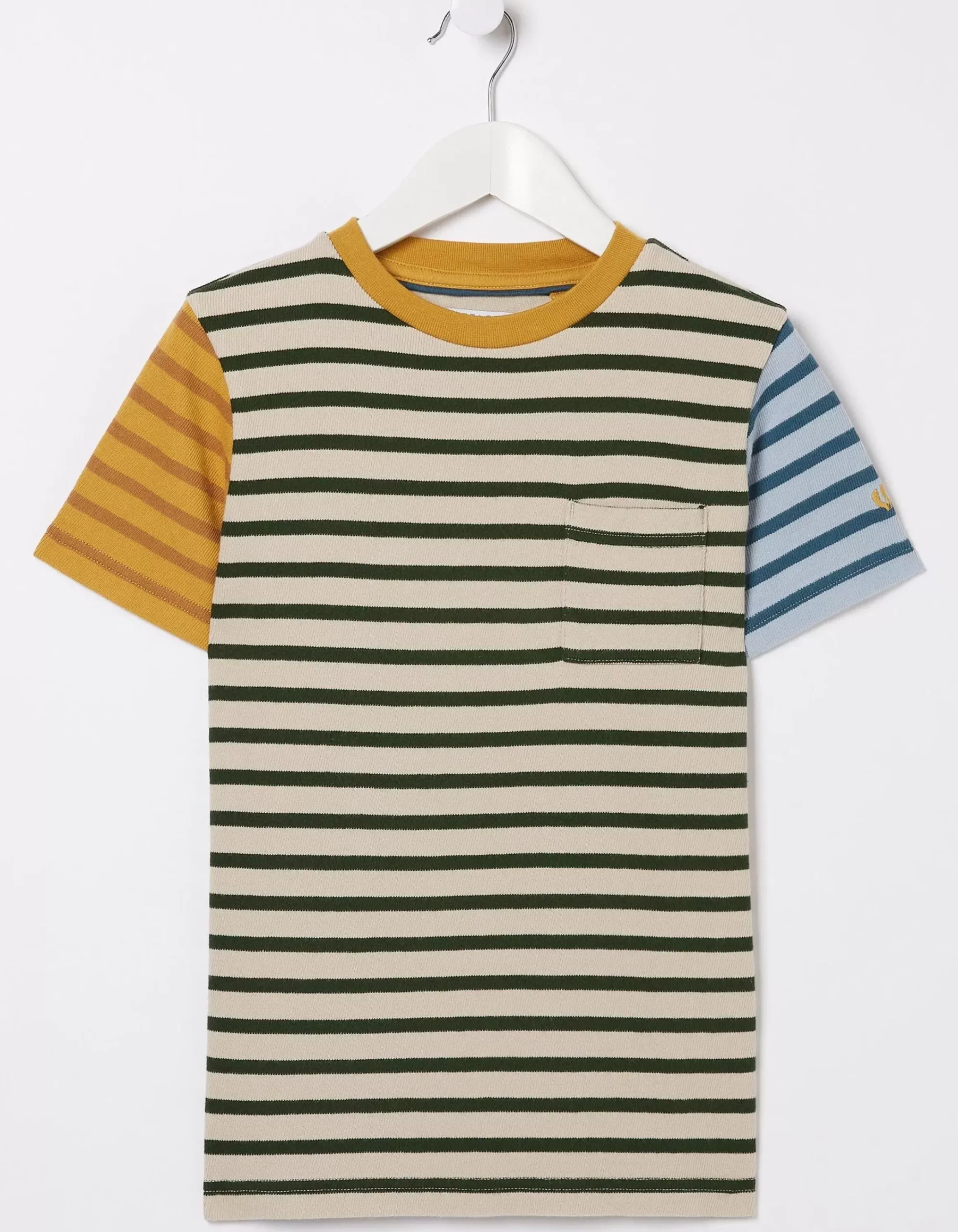 Boys FatFace View All|Textured Stripe T-Shirt