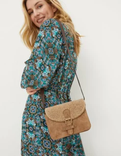 Women FatFace View All|The Avery Shearling Crossbody Bag