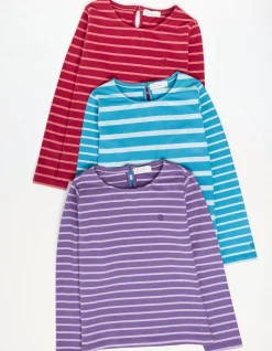 Girls FatFace View All|Three Pack Stripe T-Shirts