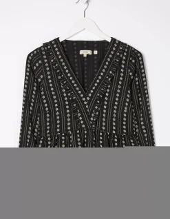 Women FatFace Shirts & Blouses|Tibby Frill Floral Blouse