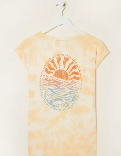 Women FatFace Tops & T-Shirts|Tie Dye Happiness T-Shirt