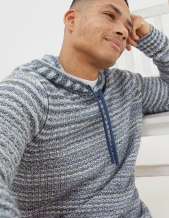 Men FatFace View All|Trescowe Knitted Hoodie