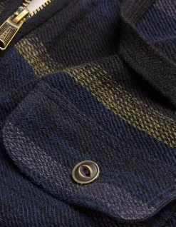 Men FatFace Sweatshirts & Hoodies|Trescowe Stripe Half Zip Hoodie
