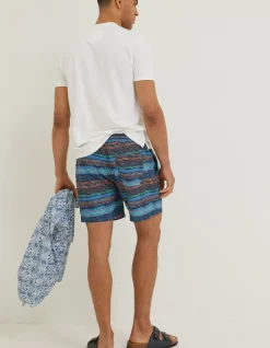 Men FatFace Swimwear|Trevose Scribble Swim Shorts