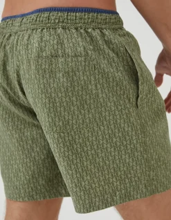 Men FatFace Swimwear|Trevose Shell Swim Shorts