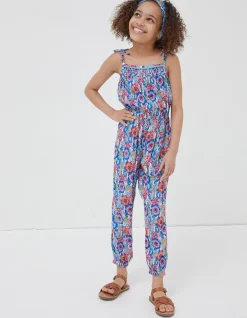 Girls FatFace View All|Tropical Print Jumpsuit